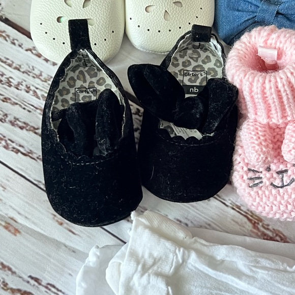Baby Shoe and Sock Set - Cream, Blue, Black, Pink, White - Picture 5 of 5